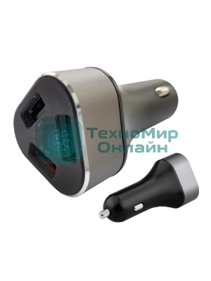 Автомобильное зарядное устройство ACD черный 23Вт, 3xUSB 1QC+2Smart, 3.6~12В, 3А RTL