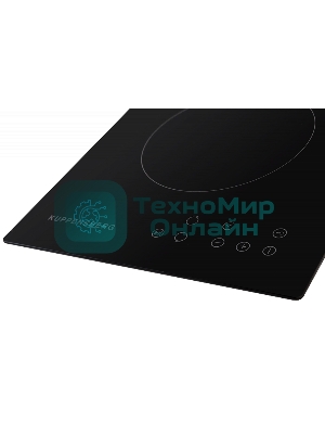 Электрическая варочная панель Kuppersberg ECO 301/ширина 30 см, 2 зоны ускоренного нагрева HI-Light, сенсорное управление, 3 цифровых дисплея, 9 уровней мощности, таймер, автоматика закипания, автоотключение, защита от детей, индикаторы остаточного тепла, Stop & Go, черный/прямой край