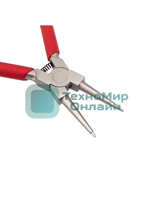 Щипцы для стопорных колец Rexant загнутый сжим 160 мм, обливные рукоятки