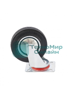 Колесо поворотное Сибртех, диаметр 200 мм, крепление платформенное