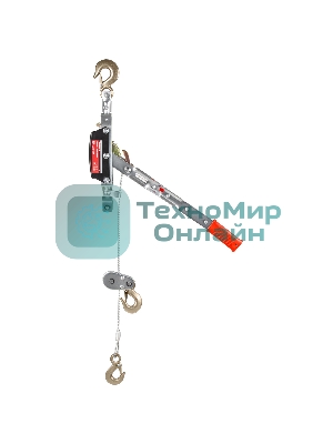 Лебедка рычажная Matrix тяга - 4 т, подъем 1.6 т, двойное храповое колесо