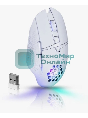 Мышь беспроводная Defender Glory GM-514 белый, 3200 dpi, радиоканал, USB, кнопки - 7