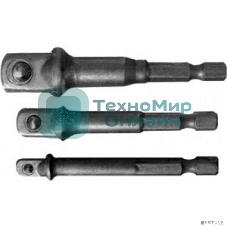 Адаптеры FIT IT под головки с хвостовика U-типа под биты, набор 3 шт., CrV сталь 57953