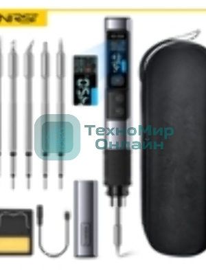 Комплект - паяльник Fnirsi HS02A + 5 наконечников + кабель