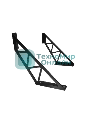 Кронштейн Rexant в стиле лофт для крепления полок, настенный, черный