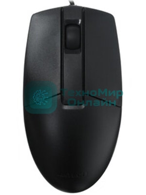 Мышь проводная A4Tech OP-330 черный, 1200 dpi, USB, кнопки - 3
