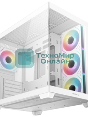 Компьютерный корпус Deepcool CG530 WH белый без БП ATX 2x120мм 2x140мм 2xUSB2.0 1xUSB3.0 audio bott PSU