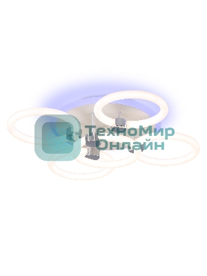 Потолочный светодиодный светильник FA3841/4+1 WH белый 70W 3000K-6400K+RGB D538*115 (ПДУ РАДИО 2.4G)