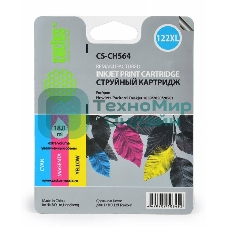 Картридж струйный Cactus CS-CH564 №122XL многоцветный (18 мл.) для DeskJet 1050/2050/2050s