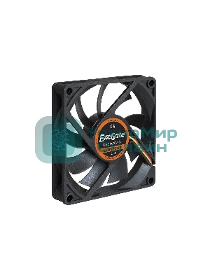 Вентилятор для корпуса ExeGate ExtraPower EP08015S3P черный, 80 мм, 2500 об/мин, 25.5 дБ, 3 pin