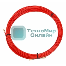 Протяжка кабельная Rexant (мини УЗК в бухте), стеклопруток, d=3,5мм, 30м красная