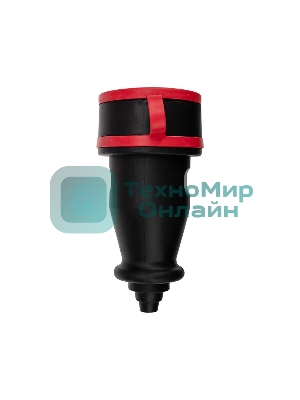 Розетка переносная влагозащищенная Rexant с крышкой, 3Р+РЕ, 32 А, IP44, каучук