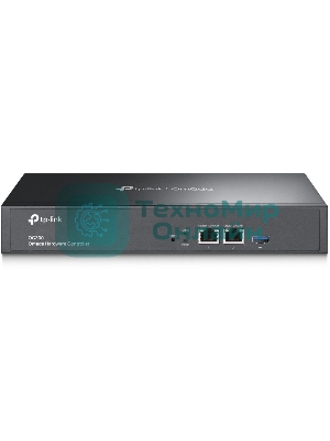 Контроллер TP-Link Omada hardware Controller OC300, 2 gigabit ethernet ports, 1 USB 3.0 port, managed up to 500 Omada Access Points/Switch/Gateway, support batch configuration, firmware upgradation, intelligent network monitoring and captive portal, easy management via Omada APP/Web UI/Cloud access.