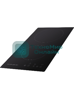 Электрическая варочная панель Kuppersberg ECO 301/ширина 30 см, 2 зоны ускоренного нагрева HI-Light, сенсорное управление, 3 цифровых дисплея, 9 уровней мощности, таймер, автоматика закипания, автоотключение, защита от детей, индикаторы остаточного тепла, Stop & Go, черный/прямой край