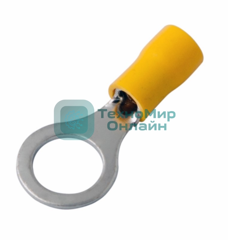 Наконечник кольцевой изолированный Rexant ø 10.5 мм 4-6 мм² (НКи 6.0-10/НКи5,5-10) желтый