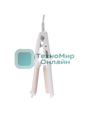 Щипцы для завивки волос Galaxy Line GL4667 белый/бежевый, 10 мм, 180 °C, 1 режим