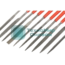 Набор надфилей Matrix, 180 х 5 мм, 10 шт., пластиковые рукоятки