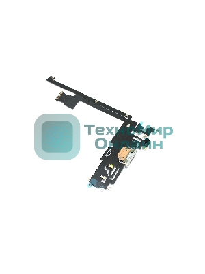 Шлейф с разъемом зарядки и микрофоном для Apple iPhone 12 Pro Max, белый