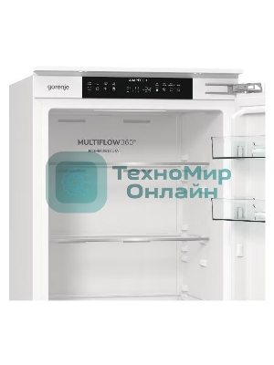 Встраиваемый холодильник Gorenje NRKI517142, полезный объем 243 л, электронное управление, цифровой дисплей, автоматическое размораживание No Frost, быстрое замораживание, интенсивное охлаждение, зона свежести с контролем влажности, слайдерное крепление, энергоэффективность А+
