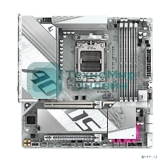 Материнская плата Gigabyte B850M AORUS ELITE WIFI6E ICE, AM5, AMD B850, 4xDDR5, 4xSATA, 2xM.2, 1xPCIe 5.0 x16, 1xPCIe 3.0 x4, 1xDP, 1xHDMI, 1x2.5Gb LAN, Wi-Fi 6E, Bluetooth 5.3, 2xUSB-A 10Gbps (Gen2), 5xUSB-A 5Gbps, 4xUSB-A 2.0, 1xUSB-C 10Gbps (Gen2), 2x3.5 мм, 7.1, mATX
