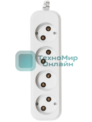 Сетевой удлинитель Buro BU-PTE4.1UC-B 1.5 м (4 розетки) черный (пакет ПЭ)