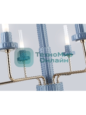 Люстра Ambrella light LH53124/6 GD/WH/GB золото/белый/серо-синий 10W 3000K D660*1120
