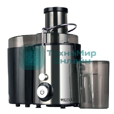 Соковыжималка Kelli KL-5090 центробежная. Мощность 700 Вт, питание 220-240В, 50Гц, металлический корпус и фильтр, объем резервуара сока 0,6 л., 2 скорости + импульный режим, широка я загрузочная горловина - 65мм, объем контейнера для жмыха 1л, сепаратор для пены, функция 