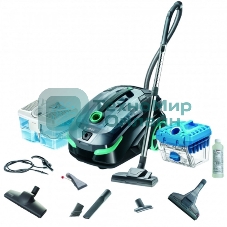 Моющий пылесос Thomas DRYBOX AMFIBIA FAMILY черный/бирюзовый, 325/1700Вт, уборка влажная/сухая, пылесборник контейнер 2.6 л