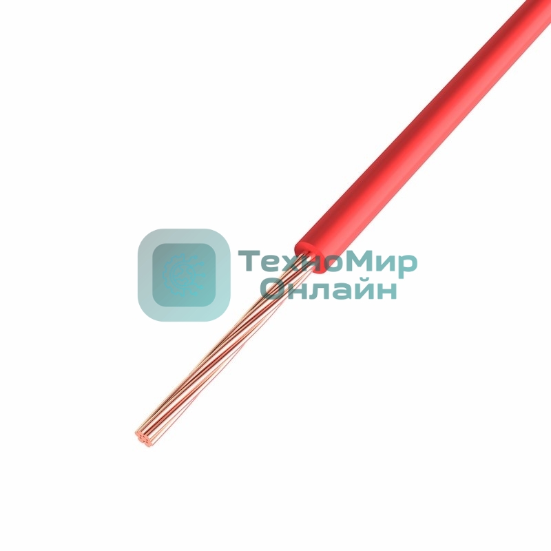 Провод ПГВА Rexant 1х1.00 мм², Cu, красный, бухта 200 м