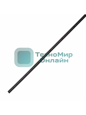 Термоусаживаемая трубка клеевая Rexant 16,0/4,0 мм, (4:1) черная, упаковка 10 шт. по 1 м