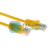 Патч-корд U/UTP Rexant cat.5e, RJ45-RJ45, 26AWG, LSZH, желтый, 0,3м