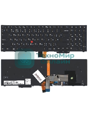 Клавиатура для ноутбука Lenovo Thinkpad S5 2nd Gen черная с подсветкой