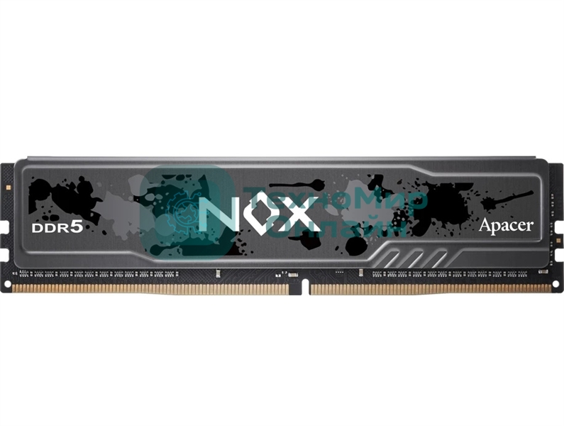 Оперативная память Apacer Nox, DDR5, 16GB (1x16 GB), 5200 MHz, CL40, DIMM, радиатор, черный