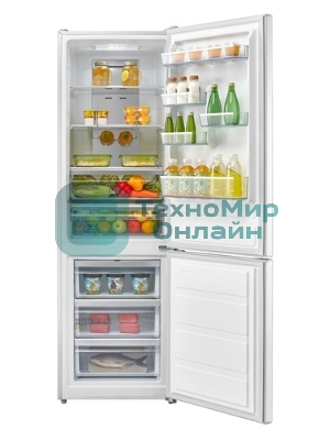 Холодильник Midea MDRB519MGE01ID белый двухкамерный 263/123л морозилка снизу, No Frost