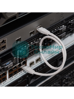 Коммутационный шнур Rexant Патч-корд UTP 5e кат. литой 0.5М серый