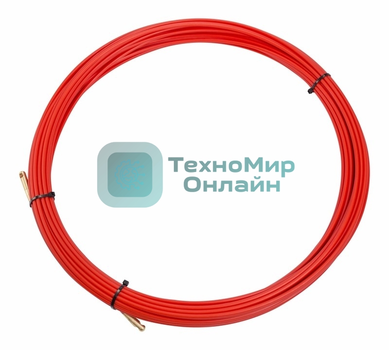 Протяжка кабельная Rexant (мини УЗК в бухте), стеклопруток, d=3,5мм, 20м красная