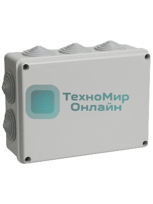 Коробка распаячная ОП 190х140х70 IP55 КМ41244 RAL7035 (10 гермовводов) IEK UKO11-190-140-070-K41-55