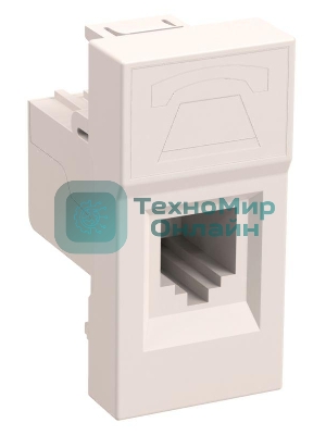 Розетка информационная РКИ-10-00-П RJ-45 UTP кат.5e (на 1 модуль) ПРАЙМЕР белая IEK