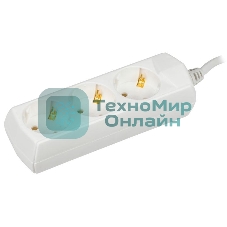 Удлинитель 3х7 м с заземл. 10А 250В У03 GENERICA 2P+PE 3х1 кв.мм IEK WYP10-10-03-07-Z-G