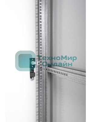 Шкаф телекоммуникационный напольный ЭКОНОМ 42U (600 × 600) дверь стекло, дверь металл