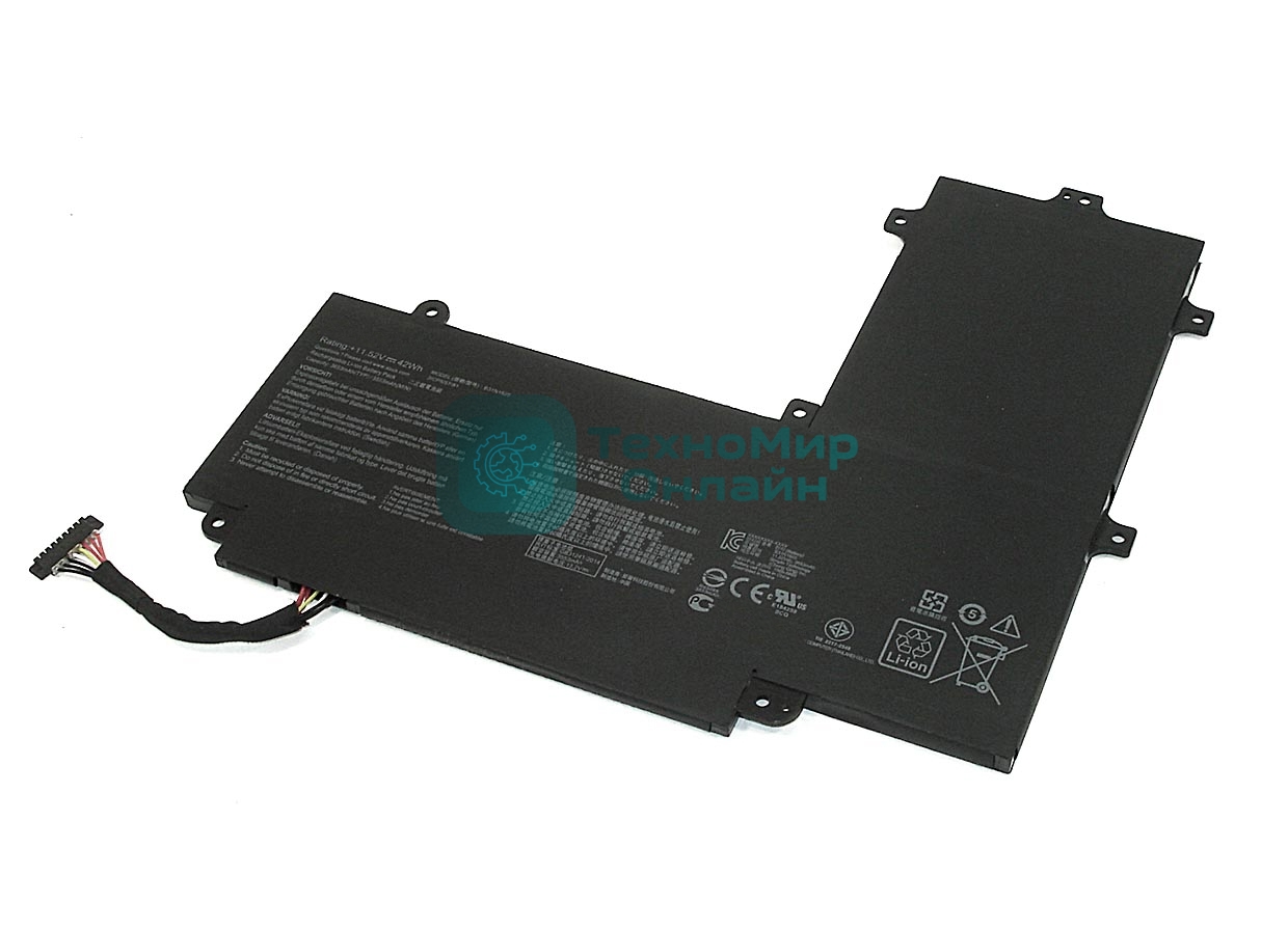 Аккумуляторная батарея для ноутбука Asus TP203NA11.52V 3653mAh черный Orig