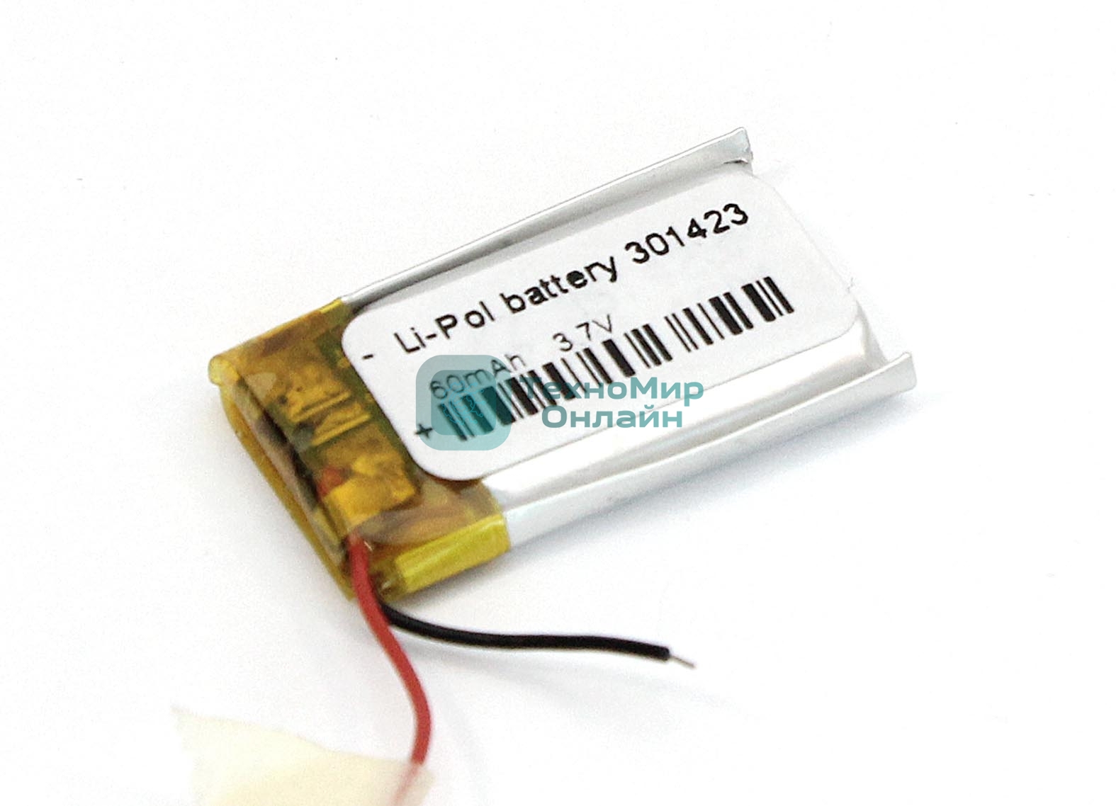 Аккумулятор Li-Pol (батарея) 3x14x23 мм 2pin 3.7V/60mAh