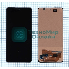 Дисплей для Samsung Galaxy A53 SM-A536E черный с рамкой