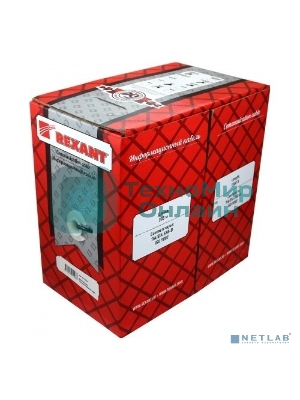 Кабель витая пара Rexant FTP 2PR 24AWG, cat.5e STRANDED (бухта 305 м)