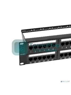 Панель коммутационная Rexant с кабельными органайзерами 19