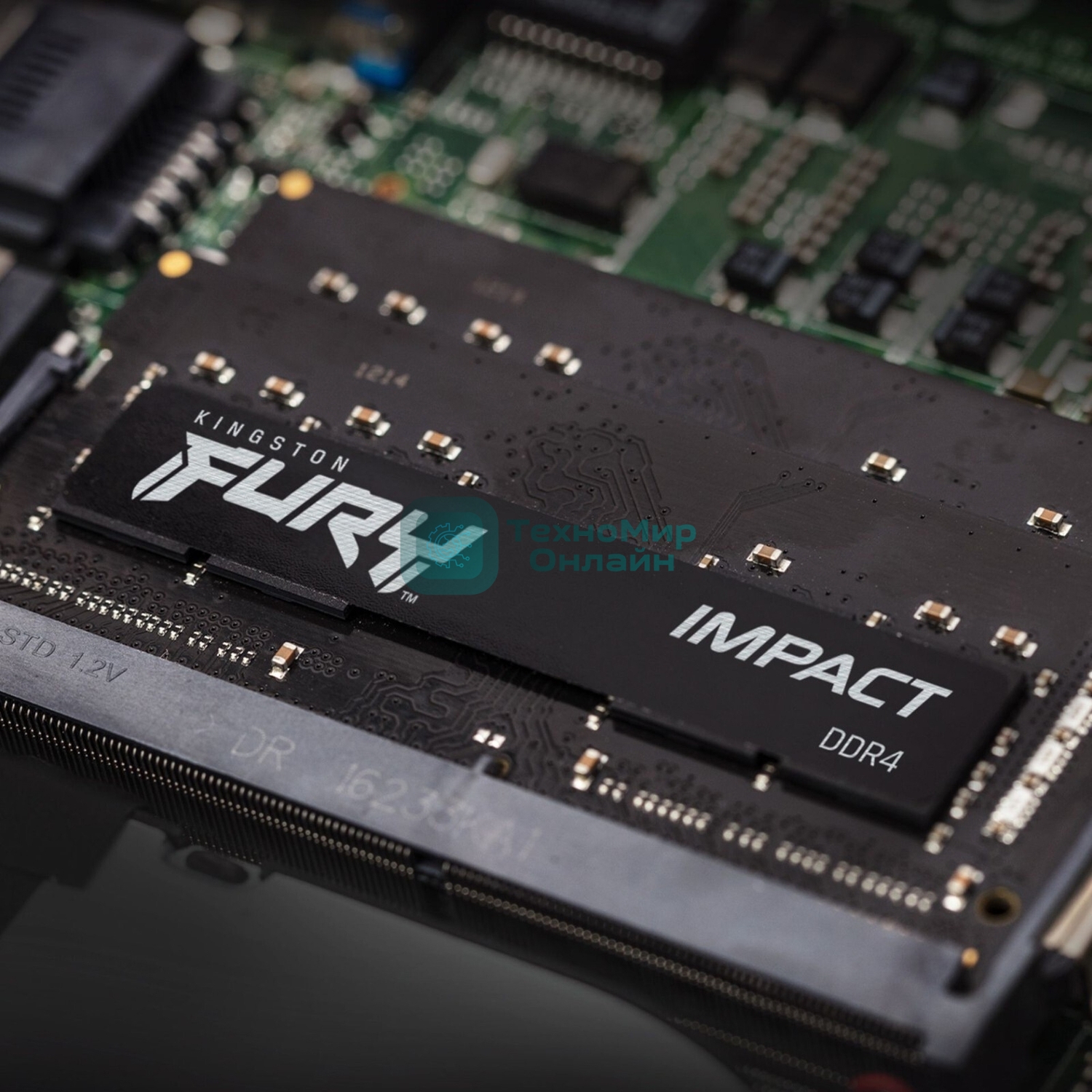 Оперативная память Kingston Fury Impact, DDR5, 16Gb (1x16Gb), 6000MHz, CL38, ECC SO-DIMM