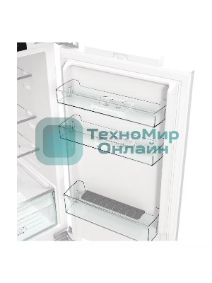 Встраиваемый холодильник Gorenje NRKI517142, полезный объем 243 л, электронное управление, цифровой дисплей, автоматическое размораживание No Frost, быстрое замораживание, интенсивное охлаждение, зона свежести с контролем влажности, слайдерное крепление, энергоэффективность А+