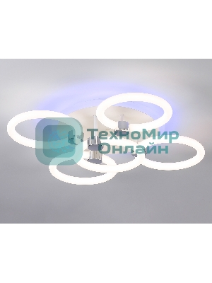 Потолочный светодиодный светильник FA3841/4+1 WH белый 70W 3000K-6400K+RGB D538*115 (ПДУ РАДИО 2.4G)