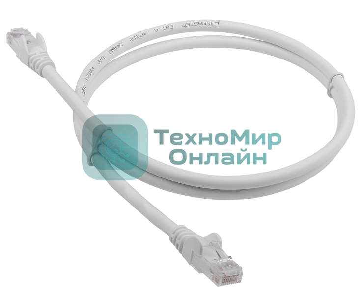 Патч-корд LANMASTER LSZH UTP cat.6, 5.0 м, серый