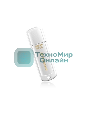 Флешка USB Transcend JetFlash 730 (TS64GJF730), 64Gb, USB 3.0, R/W 80/25, белый